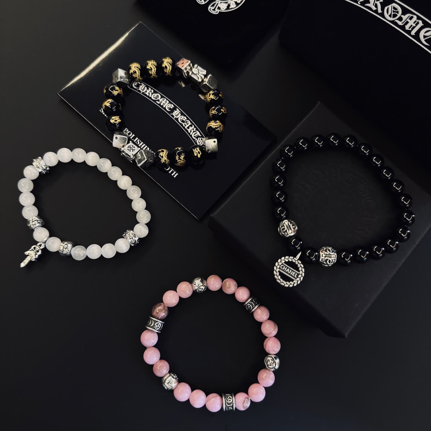Chrome Hearts Beaded Bracelets Set